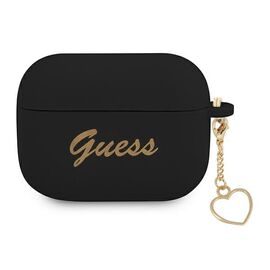 Guess GUAPLSCHSK AirPods Pro cover black / black Silicone Charm Collection - Smartphone Accessories - Cables & Accessories - Techbox