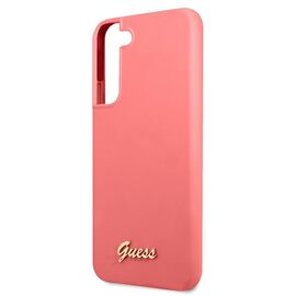 Guess GUHCS22MLSLMGFU S22+ S906 fuchsia/fuchsia hardcase Silicone Script Metal Logo | Techbox