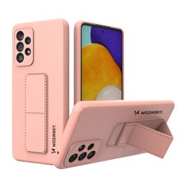 Wozinsky Kickstand Case Silicone Stand Cover for Samsung Galaxy A73 Pink | Techbox