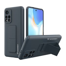 Wozinsky Kickstand Case Silicone Stand Cover for Xiaomi Poco M4 Pro 5G Navy Blue | Techbox