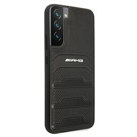 AMG AMHCS22MGSEBK S22+ S906 czarny/black hardcase Leather Debossed Lines | Techbox