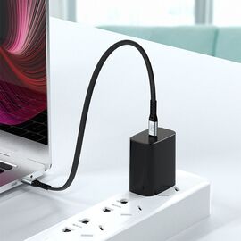 Dudao L10C USB-C - USB-C PD cable 100W 5A 0.23m - black | Techbox