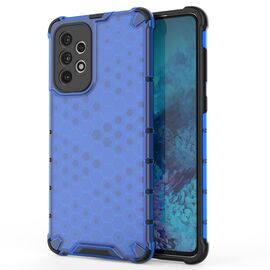 Honeycomb case armored cover with a gel frame for Samsung Galaxy A73 blue | Techbox
