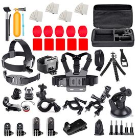 Set of universal accessories 63 in 1 for GoPro, DJI, Insta360, SJCam, Eken sports cameras (GoPro 63 in 1 set) | Techbox
