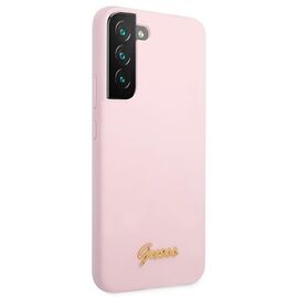 Guess GUHCS22MLSLMGLA S22+ S906 lavender/lavender hardcase Silicone Script Metal Logo | Techbox