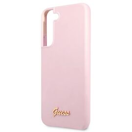 Guess GUHCS22MLSLMGLA S22+ S906 lavender/lavender hardcase Silicone Script Metal Logo | Techbox