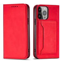 Magnet Card Case for iPhone 13 Pro Max Pouch Card Wallet Card Holder Red - Apple Cases - Cases - Techbox