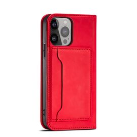 Magnet Card Case for iPhone 13 Pro Max Pouch Card Wallet Card Holder Red - Apple Cases - Cases - Techbox