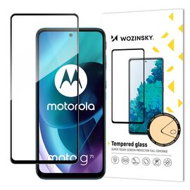 Wozinsky Tempered Glass Full Glue Super Tough Screen Protector Full Coveraged with Frame Case Friendly for Motorola Moto G71 5G black | Techbox