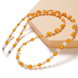 Chain for sunglasses beads pendant orange - Smartphone Accessories - Cables & Accessories - Techbox