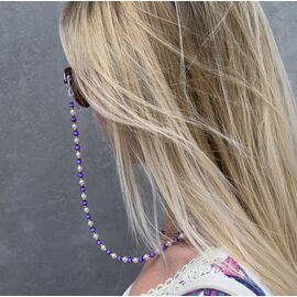 Chain for sunglasses beads pendant orange - Smartphone Accessories - Cables & Accessories - Techbox