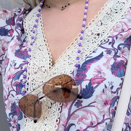 Chain for sunglasses beads pendant orange - Smartphone Accessories - Cables & Accessories - Techbox