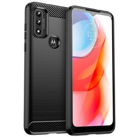 Carbon Case Flexible Cover Sleeve Motorola Moto G Play 2022 black - Uncategorized Cases (2) - Cases - Techbox