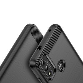 Carbon Case Flexible Cover Sleeve Motorola Moto G Play 2022 black - Uncategorized Cases (2) - Cases - Techbox