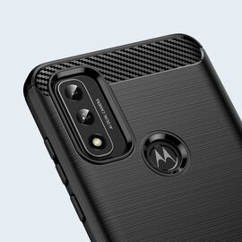 Carbon Case Flexible Cover Sleeve Motorola Moto G Play 2022 black - Uncategorized Cases (2) - Cases - Techbox