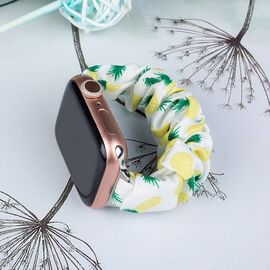 Fabric band for Apple Watch 38 / 40 / 41 mm strap bracelet rubber band - pineapple | Techbox