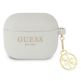 Guess GUA3LSC4EG AirPods 3 cover grey/grey Silicone Charm 4G Collection | Techbox