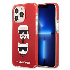 Karl Lagerfeld KLHCP13LTPE2TR iPhone 13 Pro / 13 6,1" hardcase czerwony/red Karl&Choupette Head | Techbox