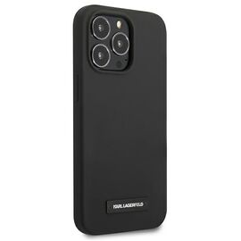 Karl Lagerfeld KLHCP13XSLMP1K iPhone 13 Pro Max 6,7" hardcase czarny/black Silicone Plaque | Techbox