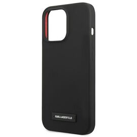 Karl Lagerfeld KLHCP13XSLMP1K iPhone 13 Pro Max 6,7" hardcase czarny/black Silicone Plaque | Techbox