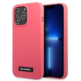 Karl Lagerfeld KLHCP13XSLMP1PI iPhone 13 Pro Max 6,7" hardcase fuksja/fuchsia Silicone Plaque | Techbox