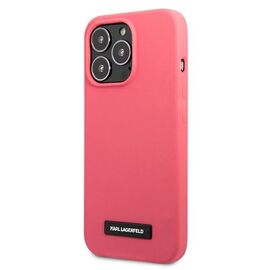 Karl Lagerfeld KLHCP13XSLMP1PI iPhone 13 Pro Max 6,7" hardcase fuksja/fuchsia Silicone Plaque | Techbox