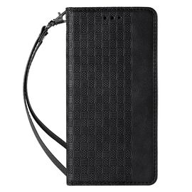 Magnet Strap Case Case for Samsung Galaxy S22 + (S22 Plus) Pouch Wallet + Mini Lanyard Pendant Black | Techbox
