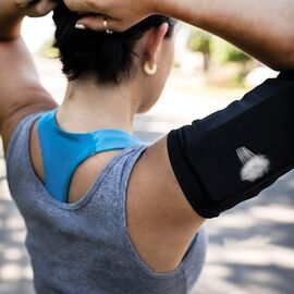 Elastic fabric armband armband for running fitness L pink - Universal Cases - Cases - Techbox