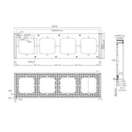 Sonoff Quadruple Mounting Frame for Installing M5-80 Wall Switches - Smart Home - Security - Techbox