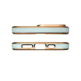 Lighting Color Case for Xiaomi Redmi Note 11 gel cover with gold frame mint | Techbox