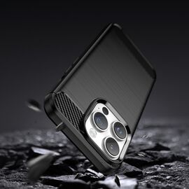 Carbon Case iPhone 14 Pro flexible gel back cover black | Techbox