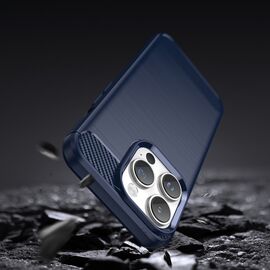 Carbon Case iPhone 14 Pro flexible gel back cover blue | Techbox
