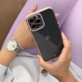 Fashion Case for iPhone 13 Pro Gold Frame Gel Cover Red - Apple Cases - Cases - Techbox
