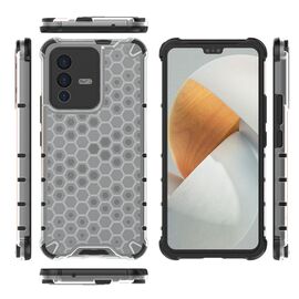 Honeycomb case armored cover with a gel frame for Vivo V23 5G transparent - Uncategorized Cases (2) - Cases - Techbox