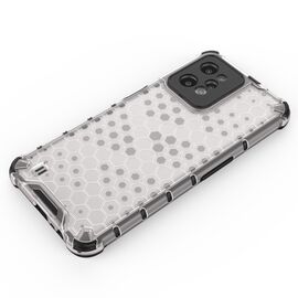 Honeycomb case armored cover with a gel frame Realme C31 transparent | Techbox