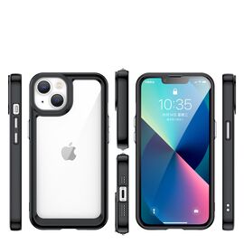 Outer Space Case iPhone 14 Plus hard cover with a gel frame black | Techbox