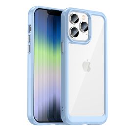 Outer Space Case iPhone 14 Pro hard cover with a gel frame blue | Techbox