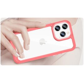 Outer Space Case iPhone 14 Pro hard cover with a gel frame red | Techbox