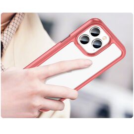 Outer Space Case iPhone 14 Pro hard cover with a gel frame red | Techbox