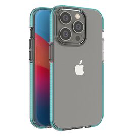 Spring Case case for iPhone 14 Pro silicone case with a frame light blue | Techbox