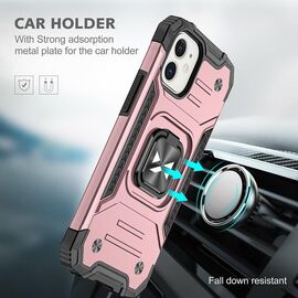 Wozinsky Ring Armor case for iPhone 14 armored cover magnetic holder gold ring - Apple Cases - Cases - Techbox