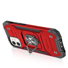 Wozinsky Ring Armor case for iPhone 14 armored cover magnetic holder ring red - Apple Cases - Cases - Techbox
