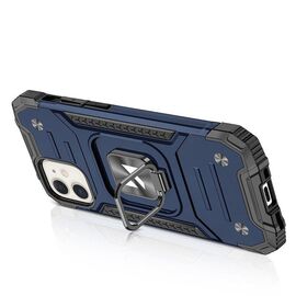Wozinsky Ring Armor case for iPhone 14 Plus armored cover magnetic holder ring blue - Apple Cases - Cases - Techbox
