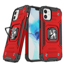 Wozinsky Ring Armor case for iPhone 14 Plus armored cover magnetic holder ring red - Apple Cases - Cases - Techbox