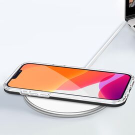 Clear 3in1 case for iPhone 14 Pro Max silicone cover with frame black - Apple Cases - Cases - Techbox