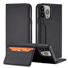 Magnet Card Case case for iPhone 14 Pro flip cover wallet stand black - Apple Cases - Cases - Techbox