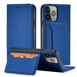 Magnet Card Case case for iPhone 14 Pro flip cover wallet stand blue | Techbox