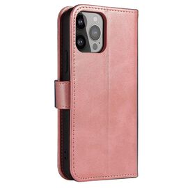 Magnet Case case for iPhone 14 Pro Max flip cover wallet stand pink | Techbox