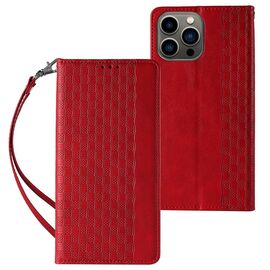 Magnet Strap Case iPhone 14 Plus Case with Flip Wallet Mini Lanyard Stand Red - Apple Cases - Cases - Techbox