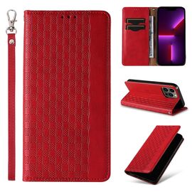 Magnet Strap Case iPhone 14 Plus Case with Flip Wallet Mini Lanyard Stand Red - Apple Cases - Cases - Techbox